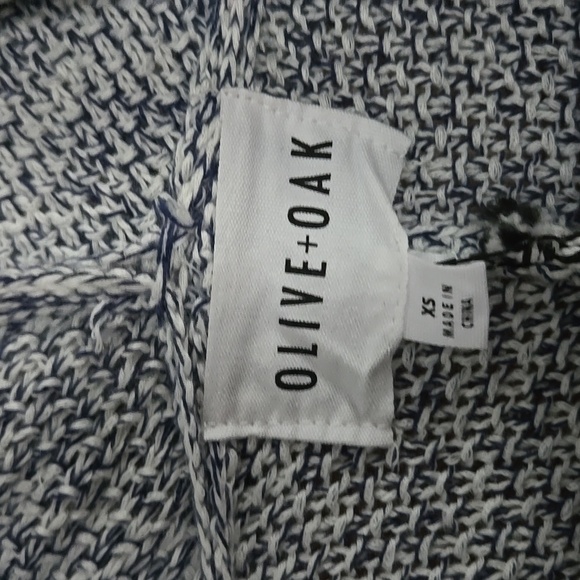 Olive + Oak Knit Waterfall Sleeveless Duster Shawl Cardigan size XS - Picture 6 of 10